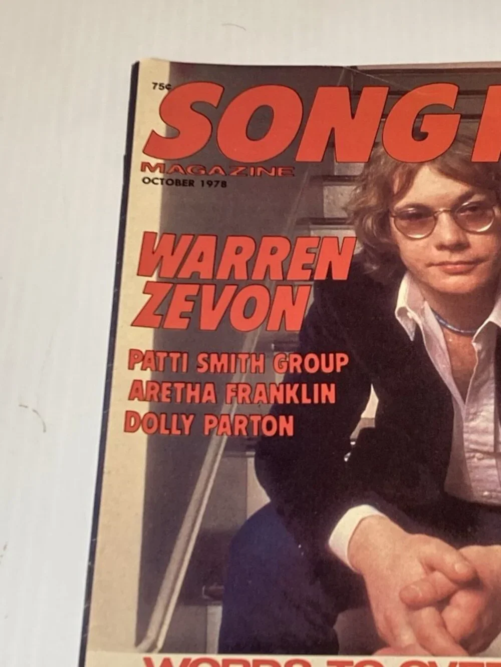 Song Hits Magazine October 1978 Warren Zevon / Aretha Franklin / Dolly Parton